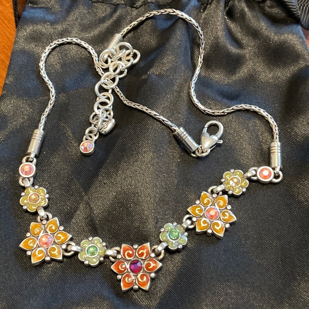 Brighton Multicolor Floral Silver necklace